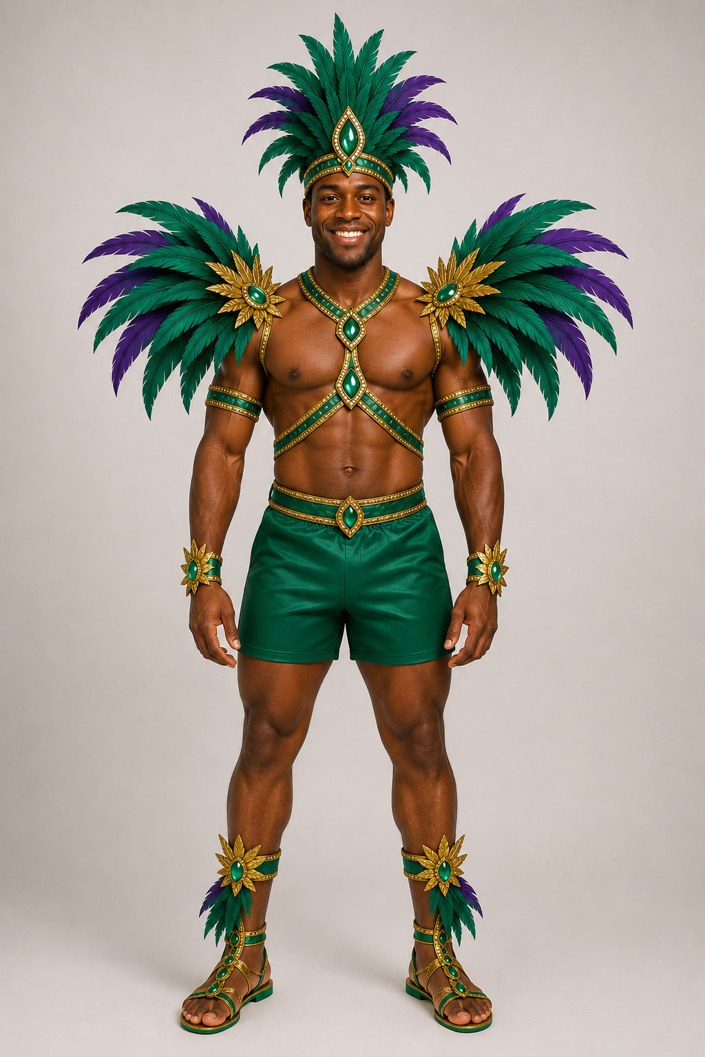 Sisserou King, Green, Frontline, Standard Wings (SKGF)