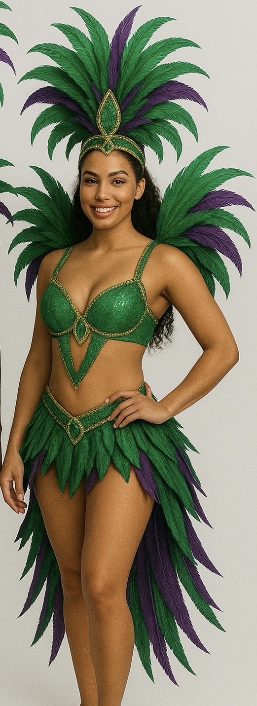Sisserou Queen, Green, Frontline, Standard Wings (SQGF2)